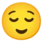 Relieved Face emoji on Android