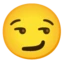 Smirking Face emoji, Google design