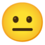Download Neutral Face emoji, Google style