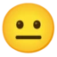 Neutral Face emoji on Android