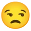 Unamused Face emoji on Android