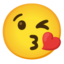 Face Blowing a Kiss on Google