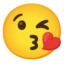 Face Blowing a Kiss emoji on Android