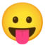 Face with Tongue emoji on Android