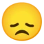 Disappointed Face emoji on Android