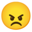 Download Angry Face emoji, Google style