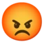 Enraged Face emoji on Android