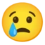 Crying Face emoji on Android