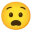 Anguished Face emoji on Android