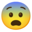Download Fearful Face emoji, Google style