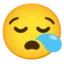 Sleepy Face emoji on Android