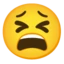 Tired Face emoji on Android