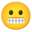 Grimacing Face emoji, Google design