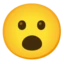 Face with Open Mouth emoji on Android