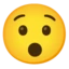 Hushed Face emoji on Android