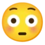 Flushed Face emoji on Android