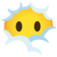 Download Face In Clouds emoji, Google style