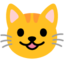 Grinning Cat emoji, Google design