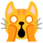 Weary Cat emoji, Google design