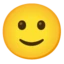 Slightly Smiling Face emoji on Android