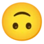 Upside-down Face emoji on Android