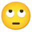 Face with Rolling Eyes emoji, Google design