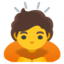 Person Bowing emoji, Google design