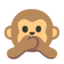 Speak-no-evil Monkey emoji, Google design