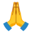 Folded Hands emoji, Google design