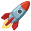 Rocket emoji, Google design