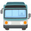 Oncoming Bus emoji, Google design
