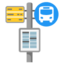 Download Bus Stop emoji, Google style