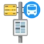 Bus Stop emoji, Google design