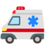 Ambulance emoji, Google design
