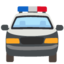 Oncoming Police Car emoji, Google design