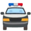 Oncoming Police Car emoji on Android