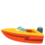 Speedboat emoji, Google design