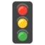 Vertical Traffic Light emoji, Google design