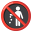 Download No Littering emoji, Google style