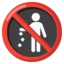 No Littering emoji on Android