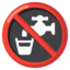 Download Non-potable Water emoji, Google style
