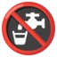 Non-potable Water emoji on Android