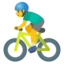 Man Biking emoji, Google design