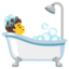 Download Person Taking Bath emoji, Google style