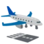 Airplane Arrival emoji, Google design