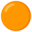 Download Orange Circle emoji, Google style