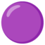 Purple Circle emoji, Google design
