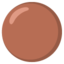 Brown Circle emoji, Google design