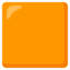 Orange Square emoji, Google design