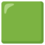 Download Green Square emoji, Google style